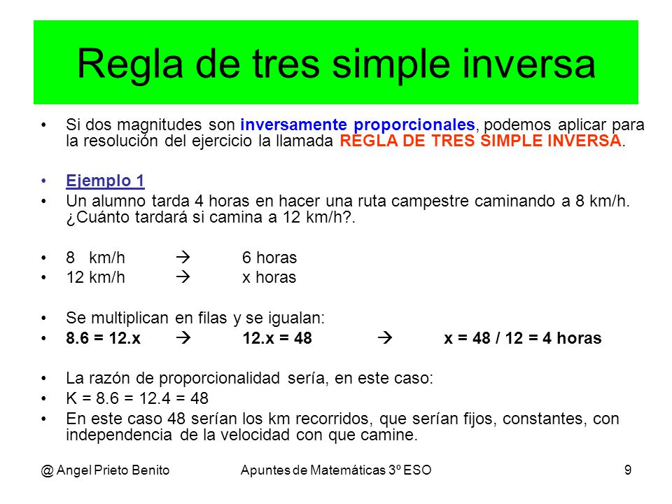 20 Ejemplos De Regla De Tres Simple Inversa Nuevo Ejemplo